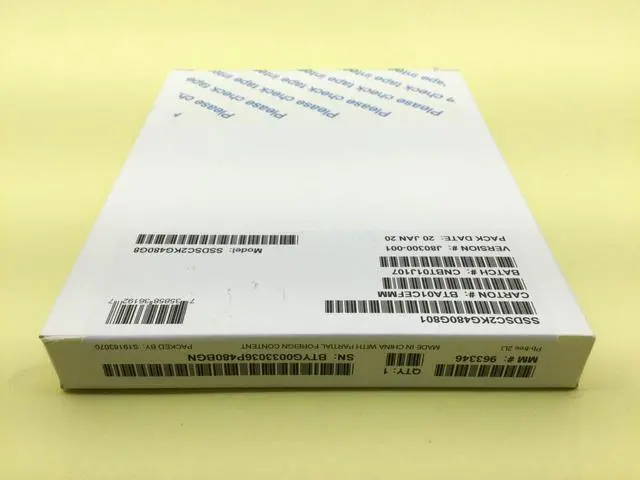 Alt view image 2 of 3 - Intel D3-S4610 Series 480GB SATA 6Gbps 2.5in SSD SSDSC2KG480G801