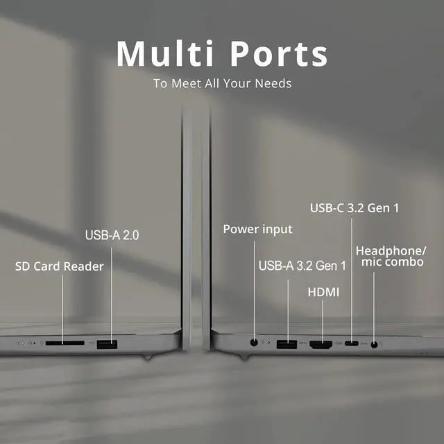 Alt view image 5 of 7 - Lenovo IdeaPad 1 15IAU7 15.6" FHD Touch i3-1215U 8GB 256GB SSD Webcam WIFI 6