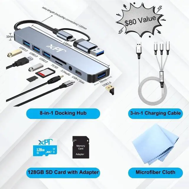 Alt view image 2 of 7 - HP Laptop 14" HD Intel 4-Core N4120 8GB 192GB Webcam Office USB HUB Win 11