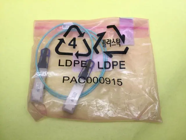 Alt view image 2 of 2 - NVIDIA Mellanox AOC Cable IB EDR up to 100Gb/s QSFP 1m MFA1A00-E001