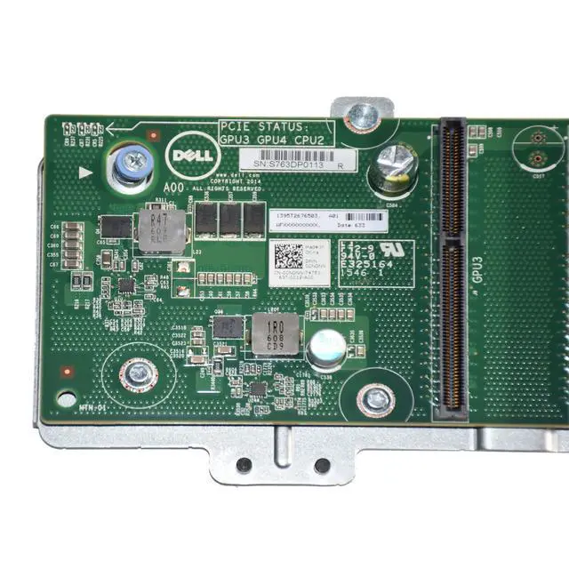 Alt view image 5 of 7 - Dell PowerEdge C4130 2x CPU 4x GPU & 6x PCI-Express Slot Backplane Board 0NDNN