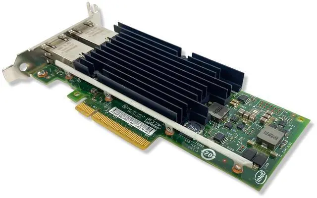 Alt view image 2 of 4 - Intel X540-T2 Dual-Ports RJ-45 10GbE PCIe Low-Profile Converged Network Adapter
