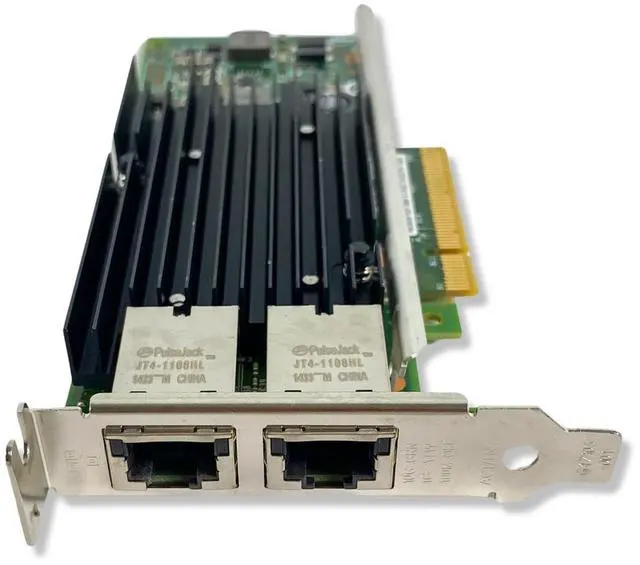 Alt view image 3 of 4 - Intel X540-T2 Dual-Ports RJ-45 10GbE PCIe Low-Profile Converged Network Adapter