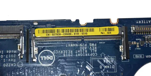 Alt view image 5 of 5 - Genuine Dell Latitude 7480 Motherboard i7-6650U 2.2GHz DDR4 LA-E131P 270C8