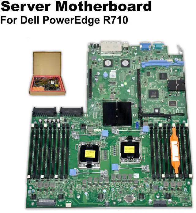 Alt view image 2 of 7 - Dell PowerEdge R710 Server Motherboard 2x CPU Sockets 18x DDR3 DIMM Slots YDJK3