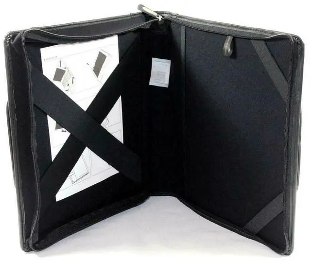 Alt view image 3 of 7 - OEM HP Leather TC4200 Tablet PC Executive Workstation Portfolio Bag Case EJ091AA