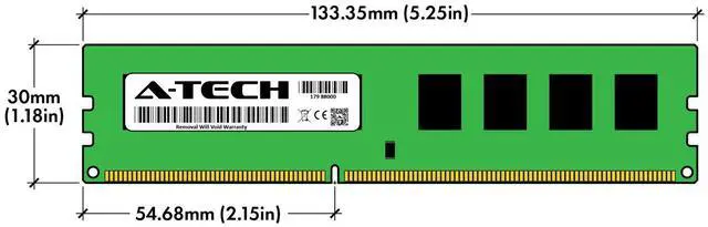 Alt view image 2 of 6 - A-Tech 32GB 4x 8GB PC3-12800 Desktop DIMM 240pin DDR3 1600MHz Non-ECC Memory RAM