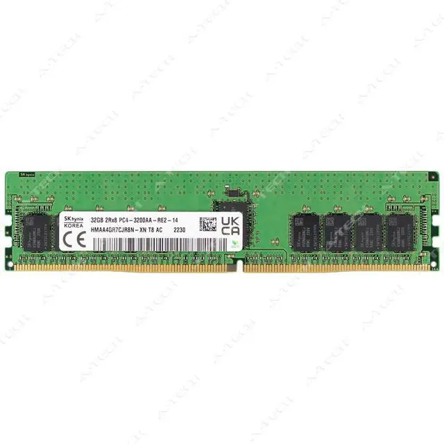 Main image of (NOT FOR HOME PC!) Hynix 32GB DDR4-3200 PC4-25600 2Rx8 ECC RDIMM Server Memory RAM HMAA4GR7CJR8N-XN