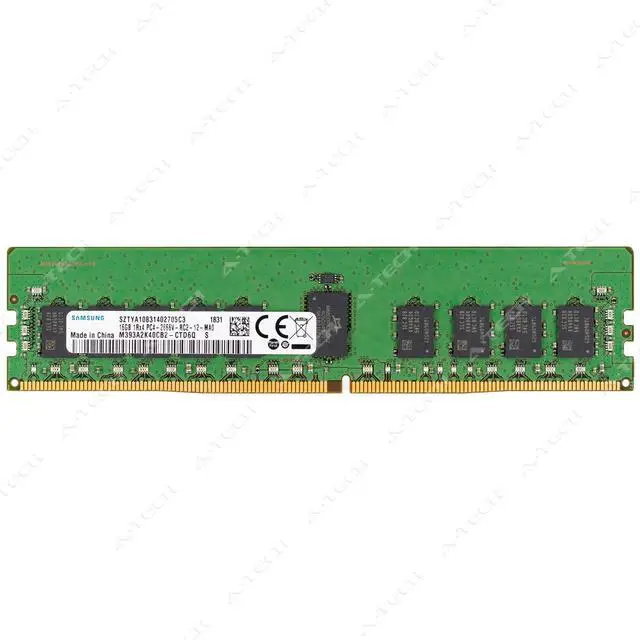 Main image of (NOT FOR HOME PC!) Samsung 16GB DDR4 2666MHz PC4-21300 ECC RDIMM Server Memory RAM M393A2K40CB2-CTD