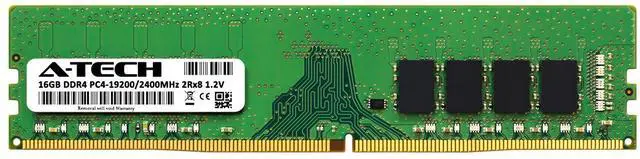 Alt view image 2 of 7 - A-Tech 16GB PC4-19200 Desktop DDR4 2400 288-Pin DIMM Non ECC Memory RAM 1x 16G