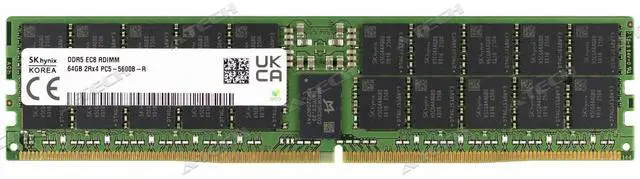 Main image of Hynix 64GB DDR5-5600 EC8 RDIMM HMCG94AGBRA181N HMCG9AGBRA181N Server Memory RAM