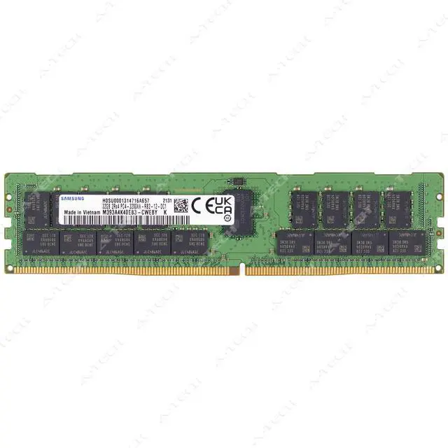 Main image of (NOT FOR HOME PC!) Samsung 32GB DDR4 3200MHz PC4-25600 ECC RDIMM Server Memory RAM M393A4K40EB3-CWE