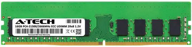 Alt view image 2 of 7 - (NOT FOR HOME PC!) 16GB DDR4 ECC UDIMM Micron MTA18ASF2G72AZ-2G6D1 Equivalent Server Memory RAM 1x