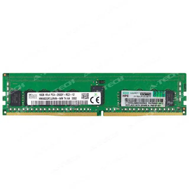 Main image of HP 16GB DDR4-2933 RDIMM P00920-B21 P06187-001 P03051-091 HPE Server Memory RAM