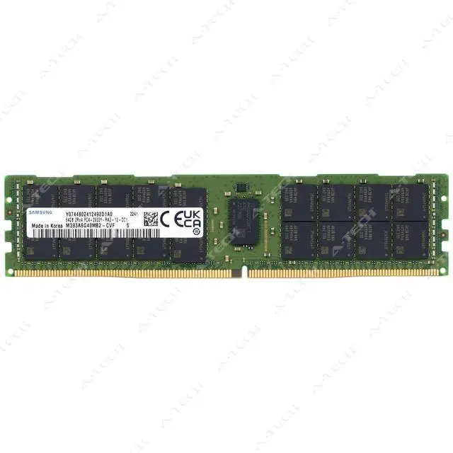 Main image of (NOT FOR HOME PC!) Samsung 64GB DDR4 2933MHz PC4-23400 ECC RDIMM Server Memory RAM M393A8G40MB2-CVF