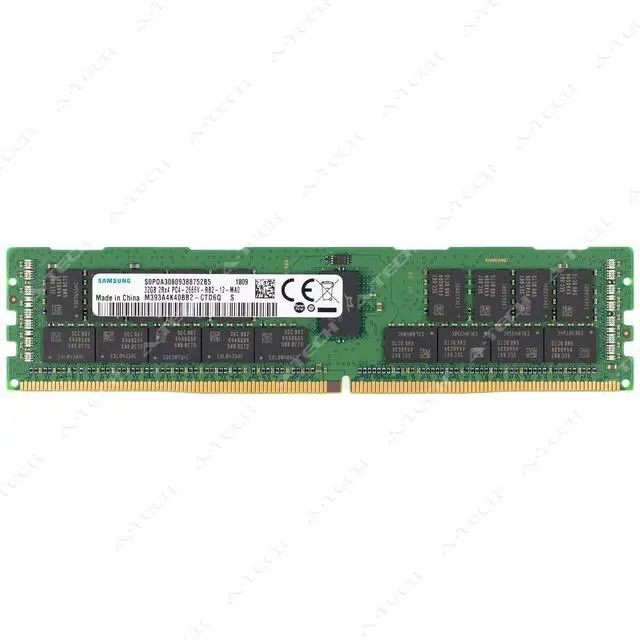 Main image of (NOT FOR HOME PC!) Samsung 32GB DDR4 2666MHz PC4-21300 ECC RDIMM Server Memory RAM M393A4K40BB2-CTD