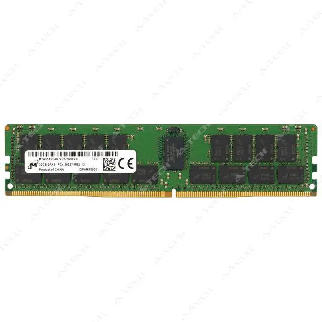 Main image of (NOT FOR HOME PC!) Micron 32GB DDR4-2933 PC4-23400 ECC RDIMM Server Memory RAM MTA36ASF4G72PZ-2G9E2