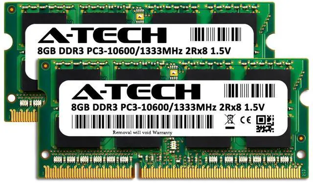 Alt view image 2 of 4 - 16GB 2x 8GB PC3-10600 Lenovo ThinkPad T520 T520i Memory RAM