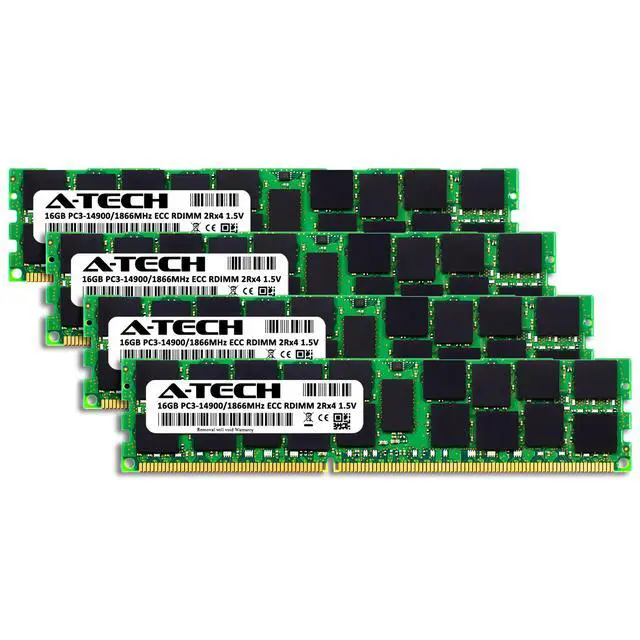 Alt view image 2 of 2 - 64GB 4x 16GB PC3-14900R RDIMM Dell Precision R7610 T5600 T7500 T3610 Memory RAM