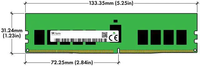 Alt view image 4 of 5 - (NOT FOR HOME PC!) Hynix 16GB 2Rx8 PC4-3200 RDIMM DDR4-25600 ECC REG Registered Server Memory RAM