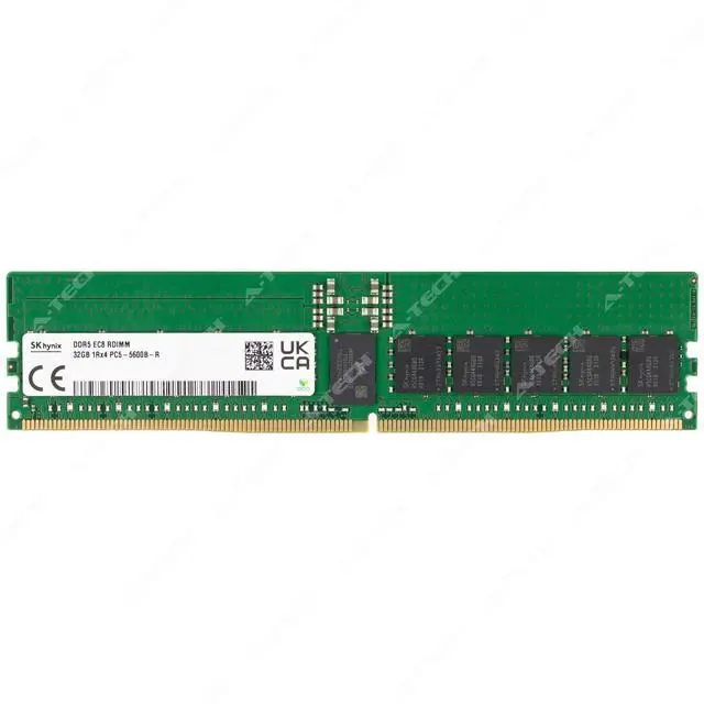Main image of Hynix 32GB DDR5-5600 EC8 RDIMM HMCG84AGBRA Server Memory RAM