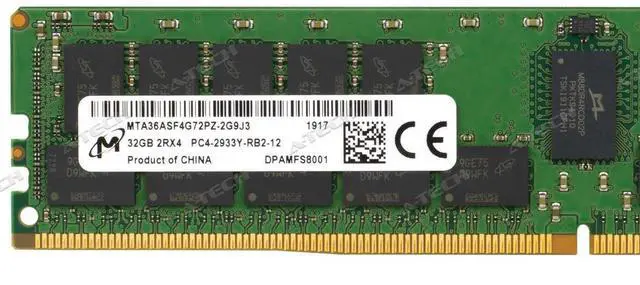 Alt view image 4 of 6 - (NOT FOR HOME PC!) Micron 32GB 2Rx4 PC4-2933Y RDIMM DDR4-23400 ECC REG Registered Server Memory RAM