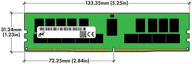Alt view image 5 of 6 - (NOT FOR HOME PC!) Micron 32GB 2Rx4 PC4-2933Y RDIMM DDR4-23400 ECC REG Registered Server Memory RAM