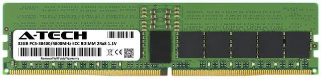 Alt view image 2 of 5 - (NOT FOR HOME PC!) 32GB DDR5-4800 PC5-38400R ECC REG RDIMM Dell W08W9 Equivalent Server Memory RAM