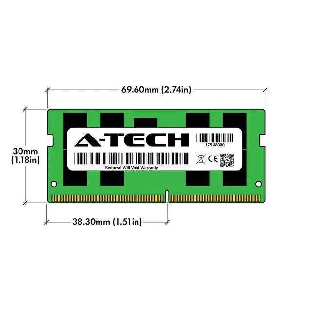Alt view image 3 of 5 - (NOT FOR HOME PC!) A-Tech 32GB 2x 16GB 2Rx8 PC4-25600 DDR4 3200MHz ECC UNB SODIMM Server Memory RAM