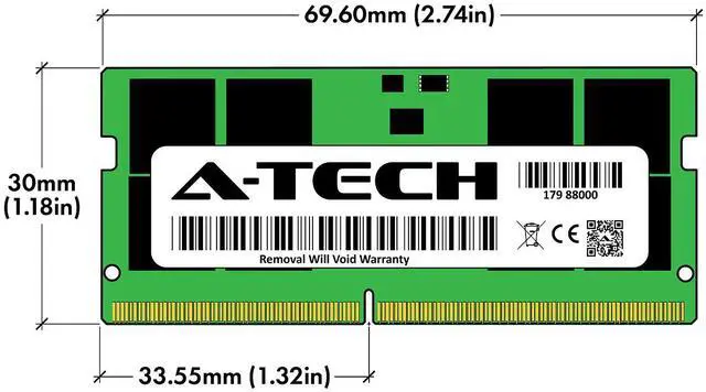 Alt view image 3 of 7 - 16GB DDR5 5600MHz SODIMM Samsung M425R2GA3BB0-CWM Equivalent Laptop Memory RAM