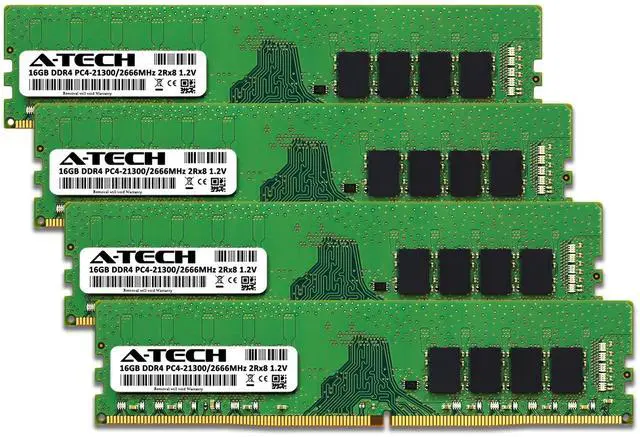 Alt view image 2 of 7 - 64GB 4x 16GB DDR4-2666 Dell XPS 8930 Memory RAM
