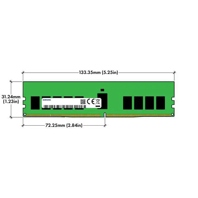 Alt view image 6 of 7 - Samsung 16GB DDR4-3200 RDIMM M393A2K40DB3-CWE M393A2K40EB3-CWE Server Memory RAM