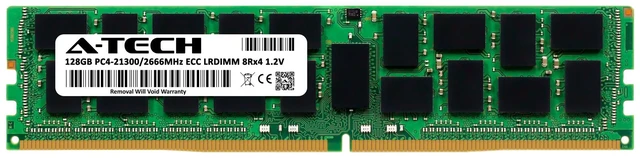 Alt view image 2 of 5 - 128GB DDR4 PC4-21300L LRDIMM (Replacement for Crucial CT128G4ZFJ426S) Memory RAM