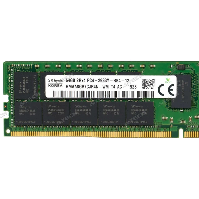 Alt view image 3 of 6 - (NOT FOR HOME PC!) Hynix 64GB 2Rx4 PC4-2933Y RDIMM DDR4-23400 ECC REG Registered Server Memory RAM