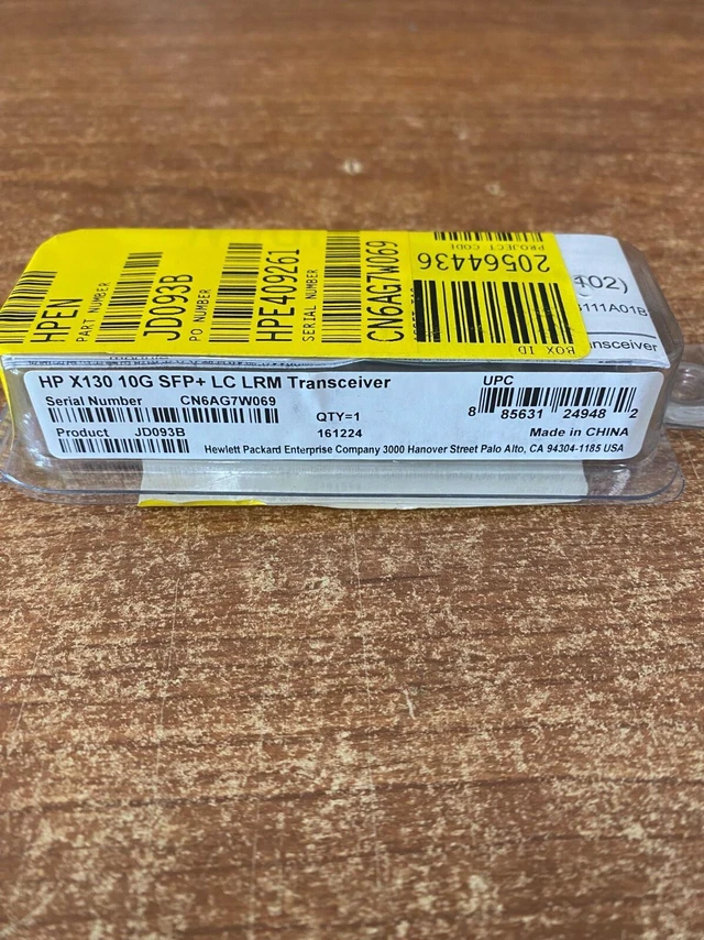 Main image of JD093B HP PROCURVE X130 10G SFP+ LC LRM TRANSCEIVER