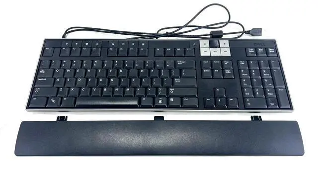 Alt view image 2 of 3 - Dell U473D Wired Multimedia Keyboard w/Removable Palm Rest (AMX)