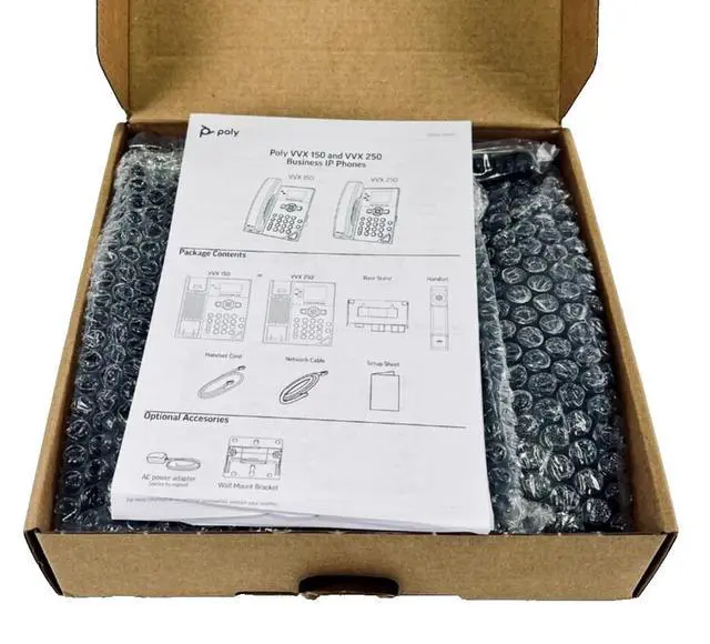 Alt view image 3 of 4 - Polycom VVX 250 4-Line Business IP Phone 2201-48820-001 (IN)