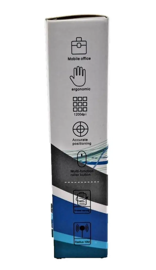 Alt view image 3 of 7 - Lot of 5 Wireless Bluetooth Optical Mouse 1200dpi Grind Black (AMX)