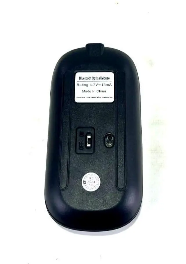 Alt view image 7 of 7 - Lot of 5 Wireless Bluetooth Optical Mouse 1200dpi Grind Black (AMX)