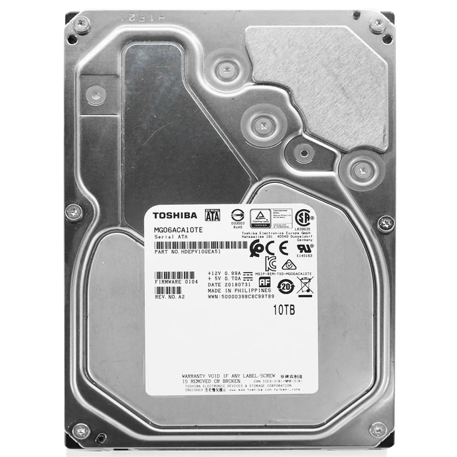 Alt view image 3 of 7 - Toshiba MG06ACA10TE 10TB 7.2K RPM SATA 6Gb/s 3.5in 512e Enterprise HDD