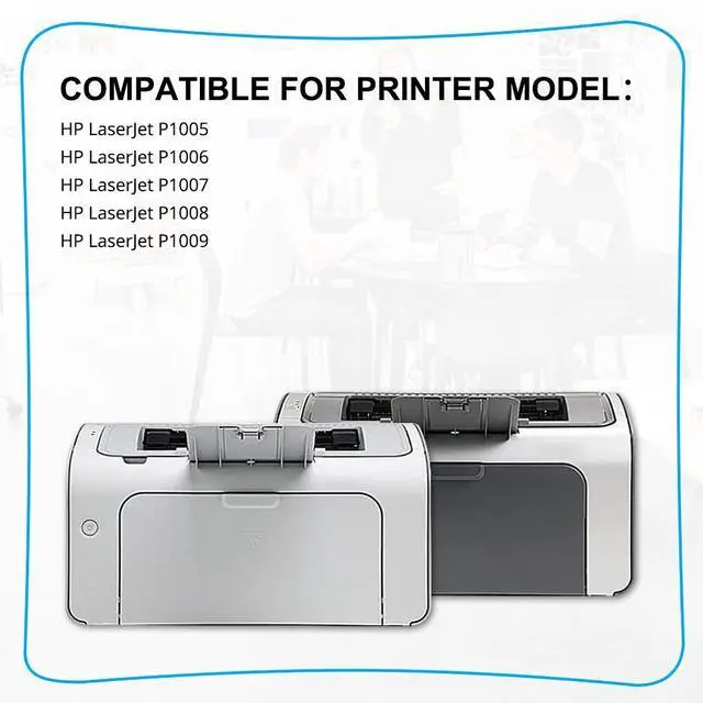 Alt view image 3 of 7 - 4 PK Black Toner Cartridge CB435A 35A For HP Laserjet P1005 P1006 P1003 Printer