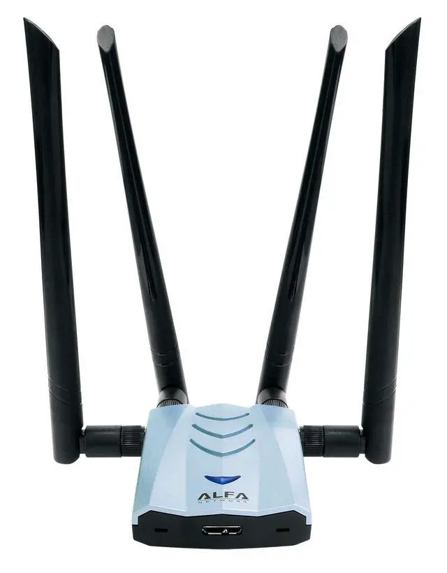 Alt view image 3 of 5 - Alfa AWUS1900 802.11ac 1900 Mbps Dual band 2.4/5 Ghz Wi-Fi USB Adapter AC1900