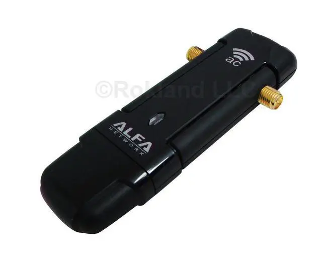 Alt view image 4 of 7 - Alfa AWUS036AC 802.11ac AC1200 USB WiFi Wireless Adapter DUAL BAND dual antennas