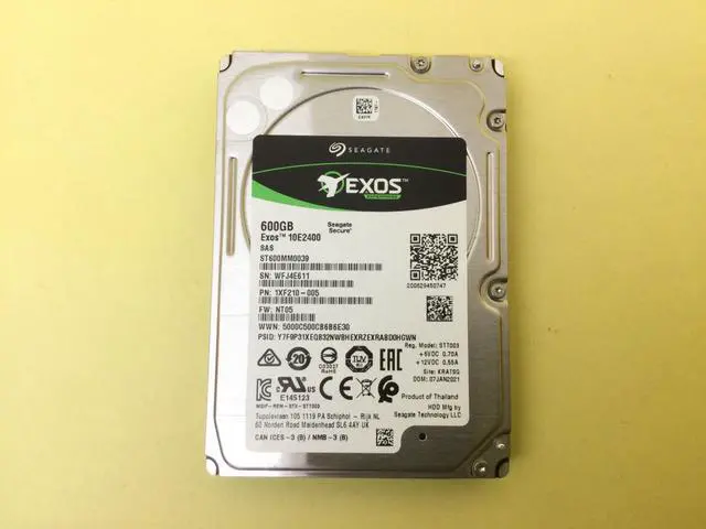 Alt view image 2 of 2 - (NOT FOR HOME PC!) Seagate Exos 10E2400 600GB 10K SAS 12Gb/s 128MB 2.5in HDD ST600MM0039