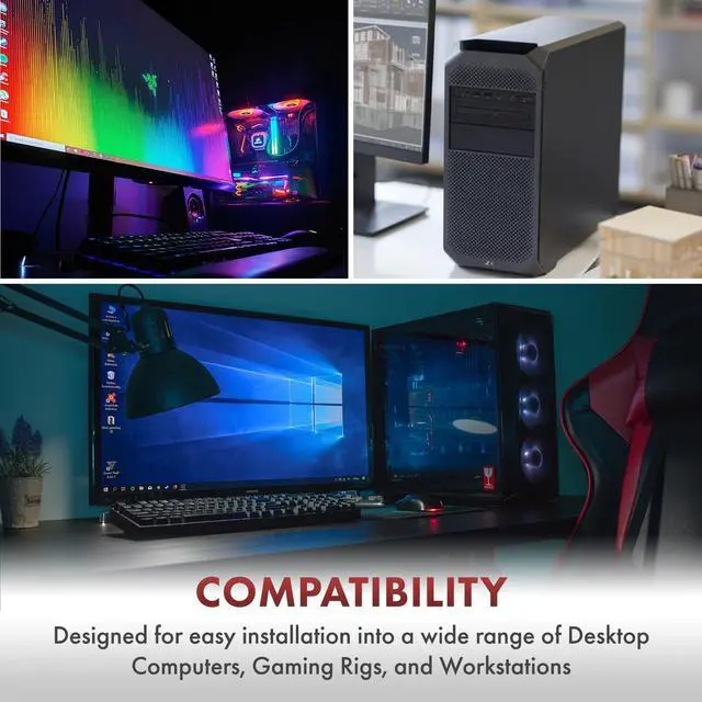 Alt view image 6 of 7 - A-Tech 64GB 2x 32GB PC5-38400 Desktop DIMM DDR5 4800MHz 288pin PC Memory RAM Kit