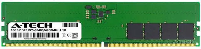 Alt view image 2 of 7 - A-Tech 16GB PC5-38400 Desktop DIMM DDR5 4800 MHz 288-Pin PC Memory RAM 1x 16G