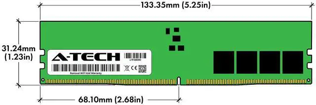Alt view image 3 of 7 - A-Tech 16GB PC5-38400 Desktop DIMM DDR5 4800 MHz 288-Pin PC Memory RAM 1x 16G
