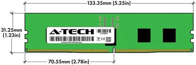 Alt view image 3 of 7 - 16GB DDR5 4800 EC8 RDIMM Micron MTC10F1084S1RC48BA1 Equivalent Server Memory RAM