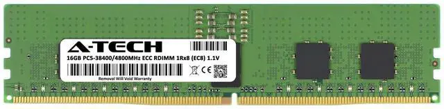 Alt view image 2 of 7 - 16GB DDR5 4800 EC8 RDIMM Micron MTC10F1084S1RC48BA1 Equivalent Server Memory RAM