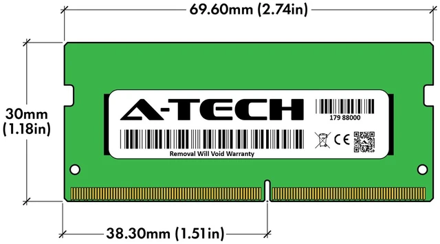 Alt view image 3 of 4 - (NOT FOR HOME PC!) A-Tech 16GB 2x 8GB 1Rx8 PC4-21300 DDR4 2666MHz ECC UNB SO-DIMM Server Memory RAM